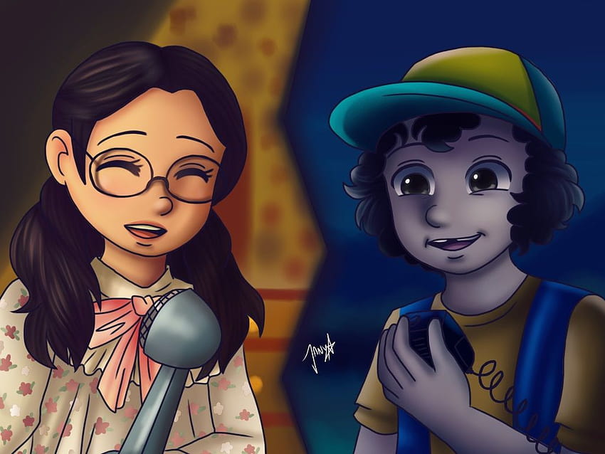 Stranger Things Suzie and Dustin Singing Neverending Story by Jany, gabriella pizzolo HD wallpaper