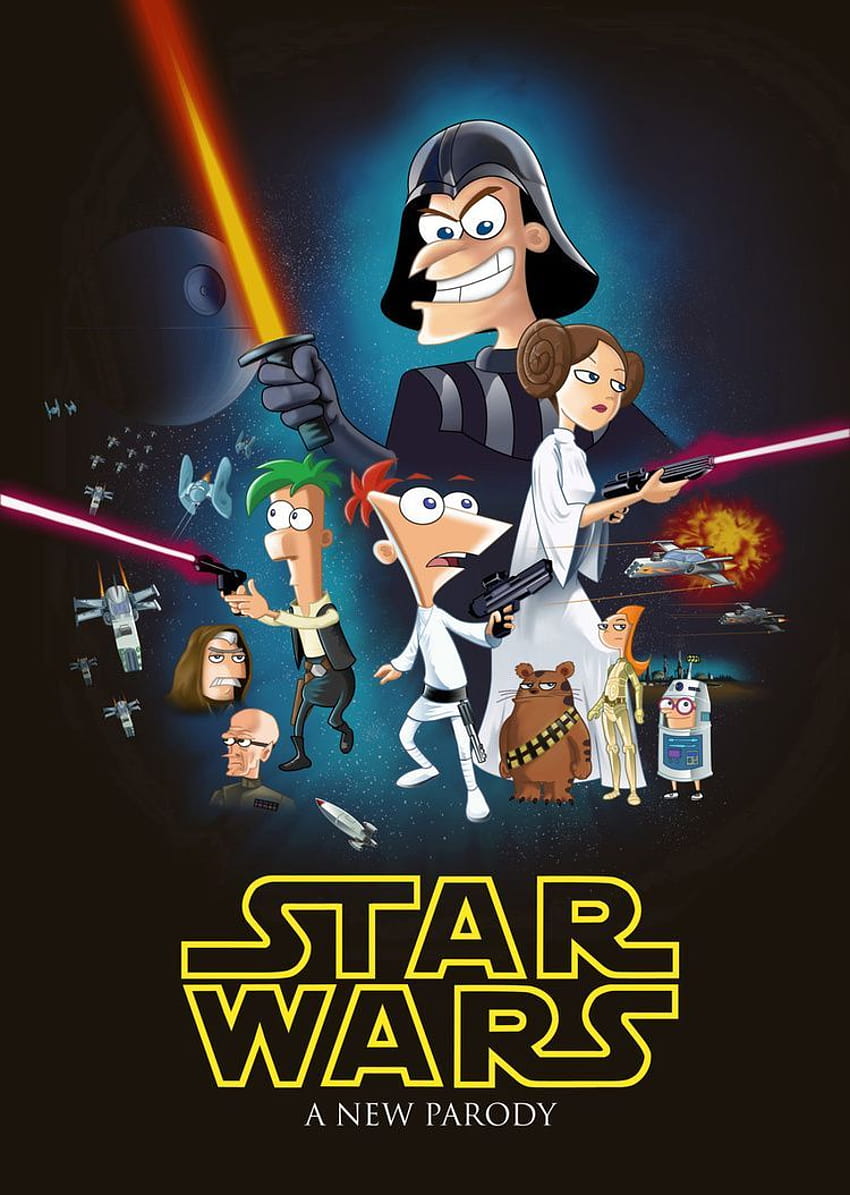 Details For PHINEAS AND FERB and STAR WARS Mash, phineas and ferb star wars HD phone wallpaper