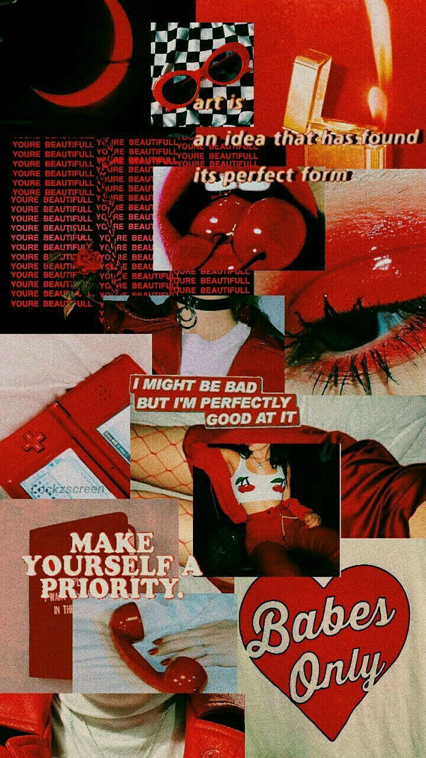 jaque mason on Os Aesthetic iphone [720x1280] for your , Mobile & Tablet, red heart aesthetic HD phone wallpaper