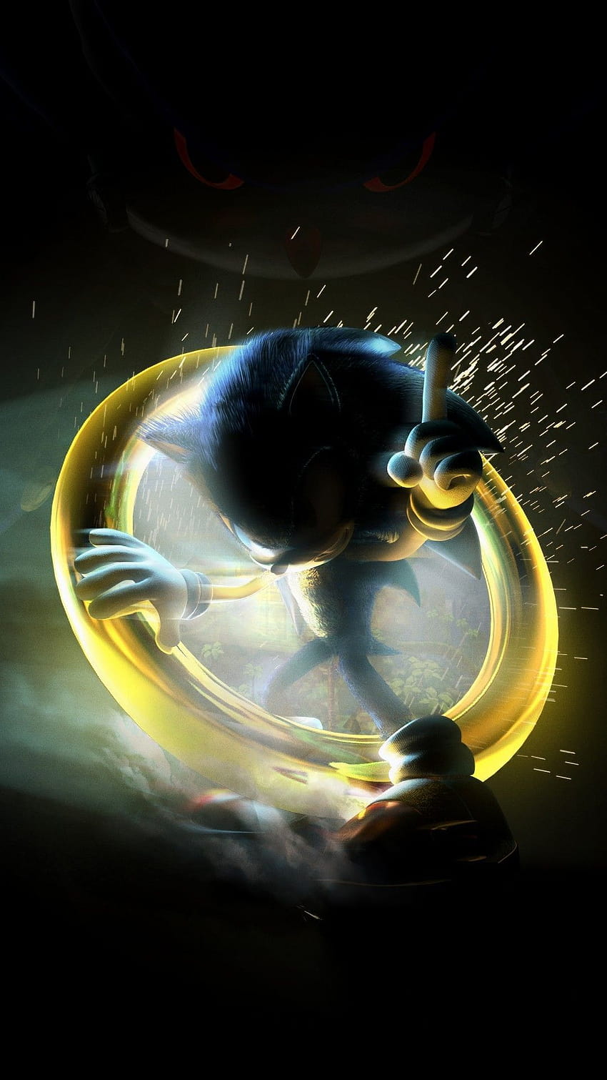 Epic Sonic em 2020, super dark sonic HD phone wallpaper