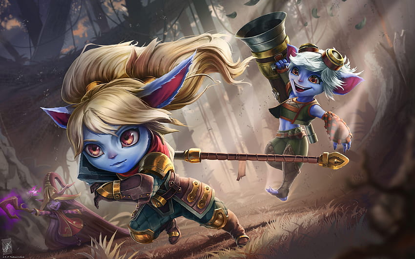 Tristana Lulu Poppy League of Legends, league of legends tristana HD