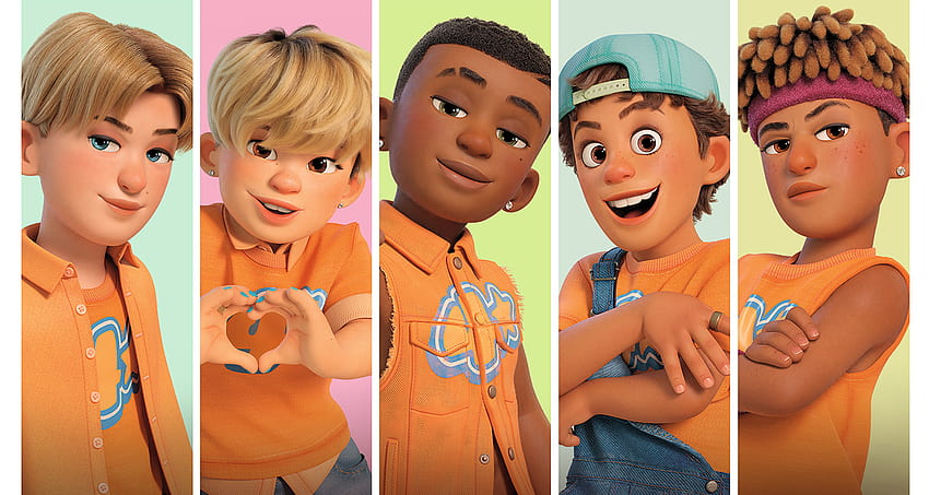 Who's In The Boy Band 4*Town In Pixar's 'Turning Red'? Meet The Famous Voices Here!, 4town from disney and pixars turning red HD wallpaper