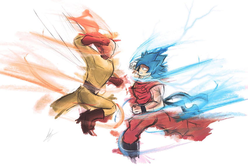 Saitama vs Goku / / One Punch Man / DBZ Super por izhan on, goku vs one  punch fondo de pantalla | Pxfuel