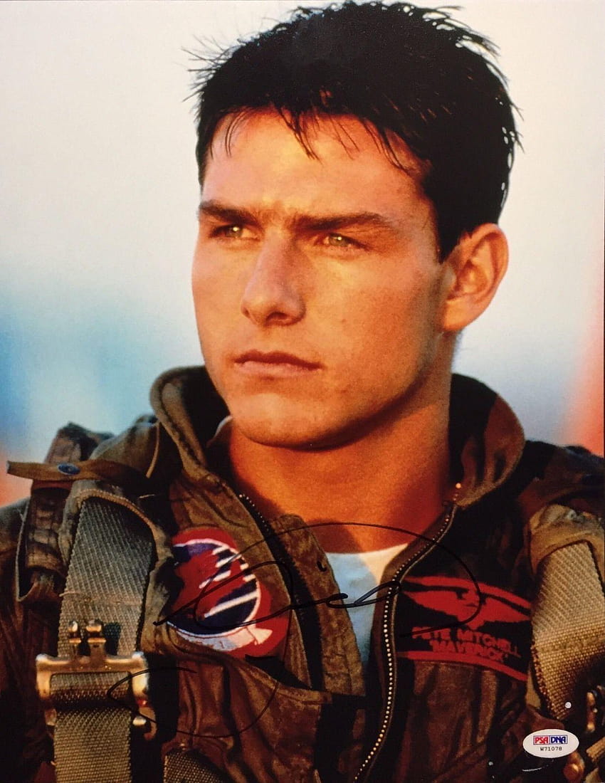 Tom Cruise firmó 'Top Gun 11x14 *Maverick PSA, top gun inconformista fondo de pantalla del teléfono