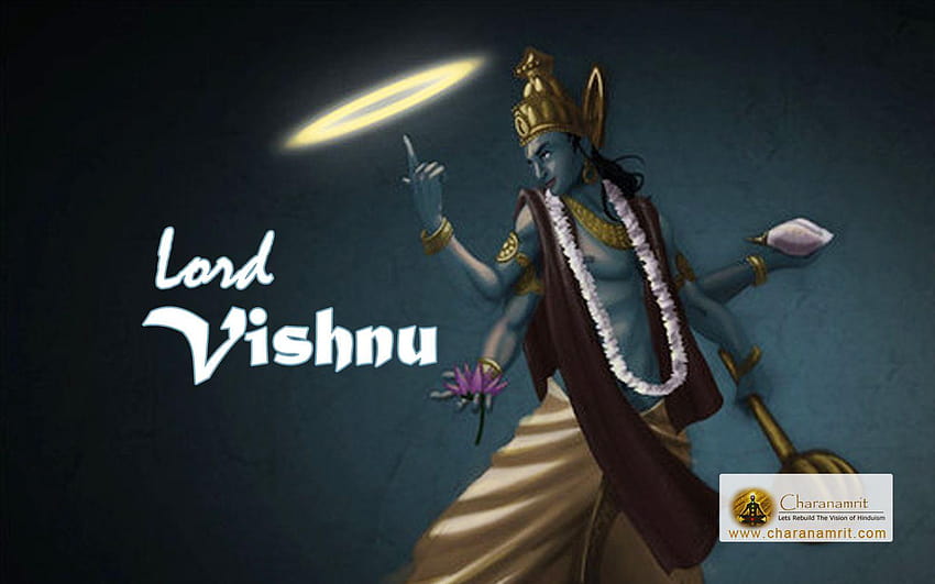 Bhagwan Vishnu with Sudarshana Chakra 크리에이티브 3D for, sudarshan chakra HD 월페이퍼