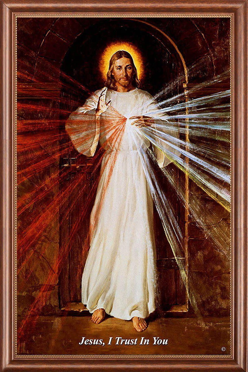 Skemp Divine Mercy on CanvasWith Frame Options HD phone wallpaper