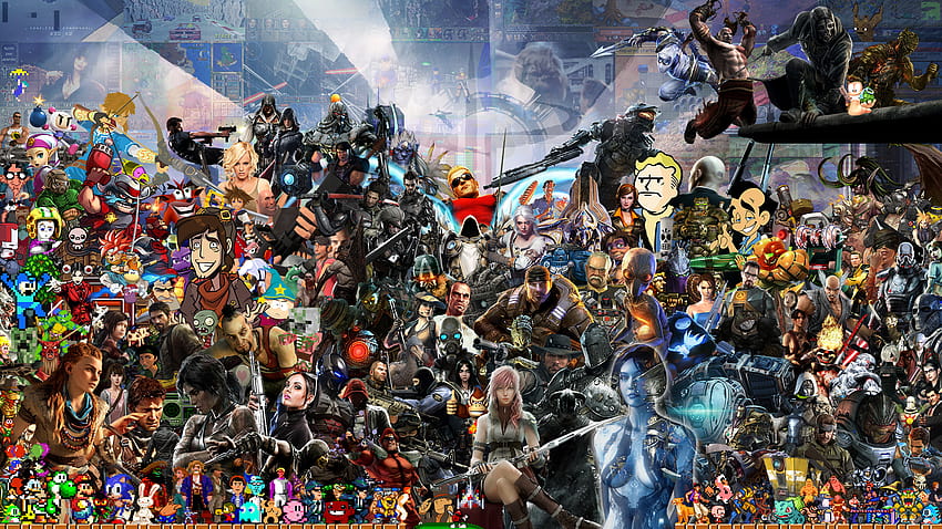 we loved them all, games collage HD wallpaper
