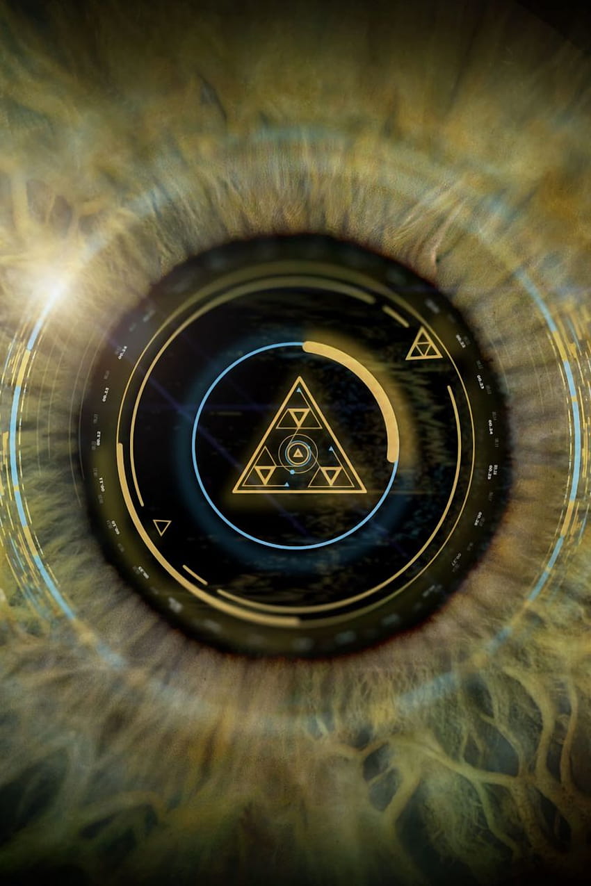 800x1200 eye, pupil, scheme, triangle, elements iphone 4s/4 for parallax backgrounds HD phone wallpaper