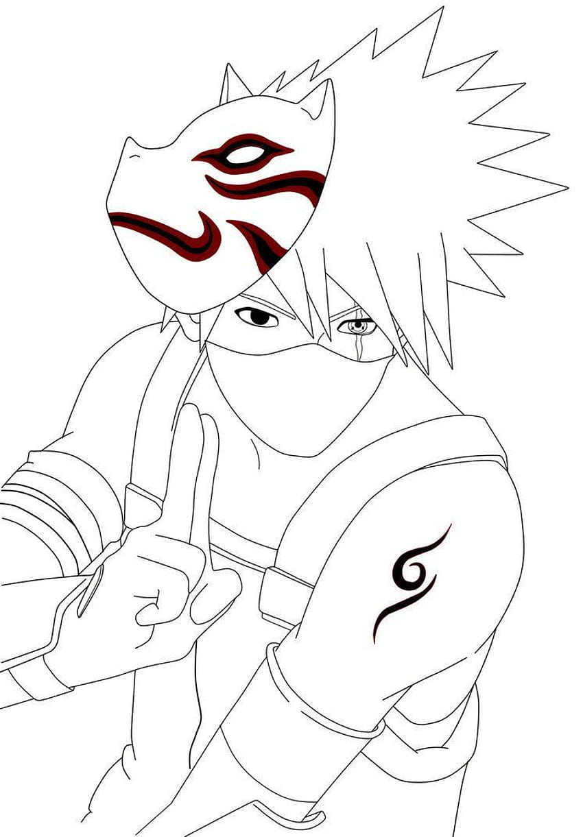 A Sketch Of Kakashi by Me  Naruto  Naruto sketch drawing Kakashi drawing  Naruto sketch