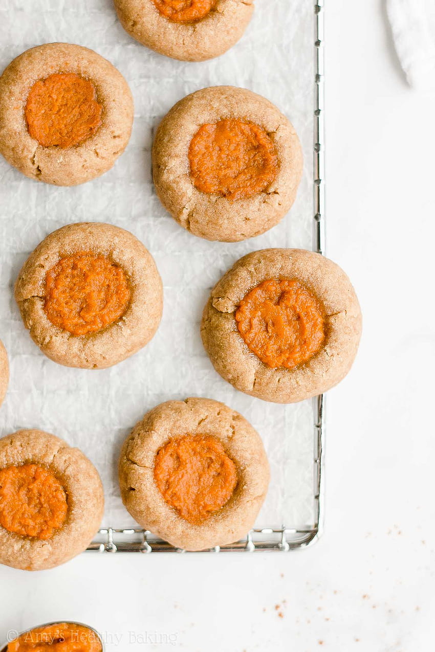 Healthy Pumpkin Pie Thumbprint Cookies HD phone wallpaper
