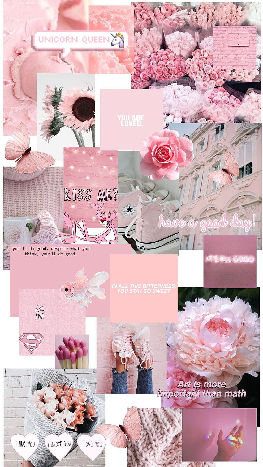 Pink aesthetic pinkaesthtic, pink aesthetic collage HD phone wallpaper ...