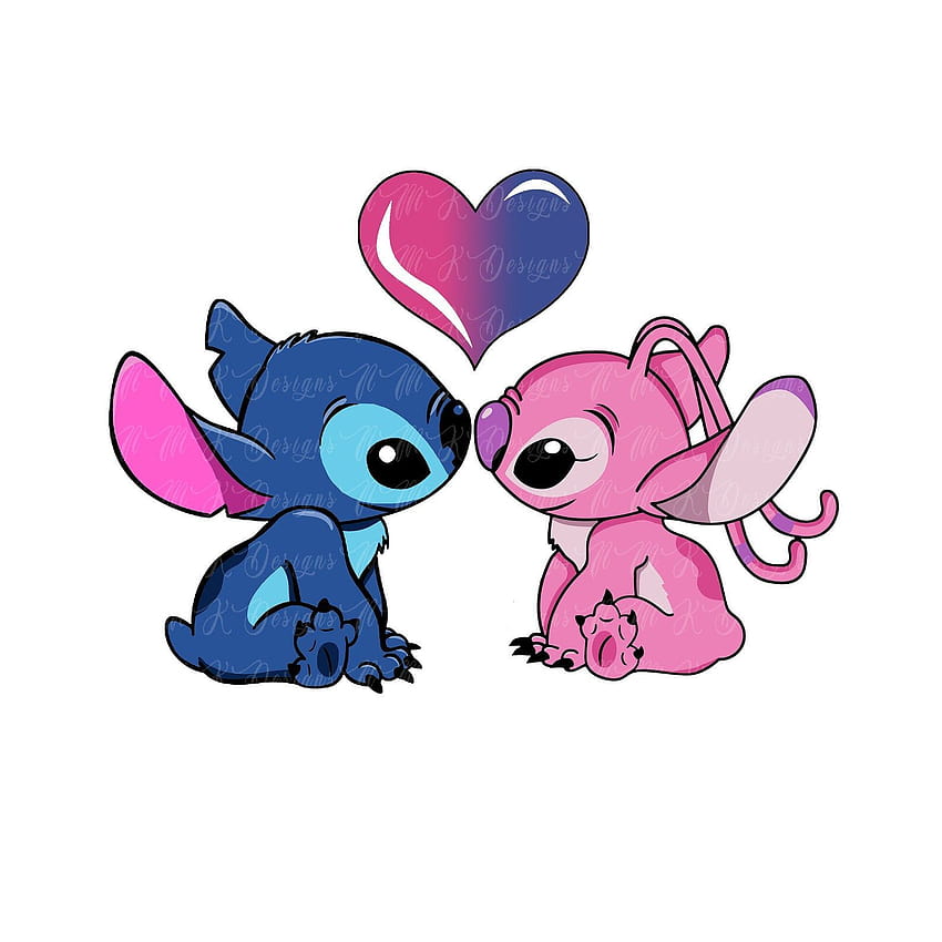 Stitch Love, dia dos namorados lilo e ponto Papel de parede de celular HD