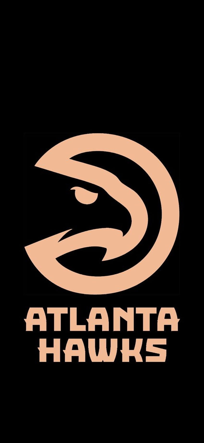 I wanted a phone with the Hawks logo in the peachtree color so I made one. Feel to use my fellow Hawker…, atlanta hawks 2021 HD phone wallpaper