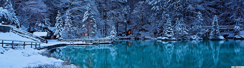 Kalte Jahreszeit, 3840 x 1080 Winter HD-Hintergrundbild