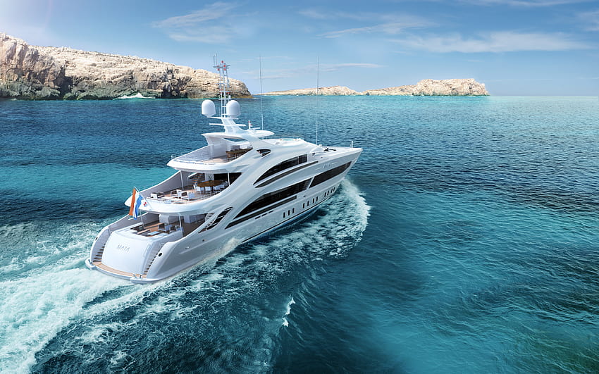 Heesen Project Maia, superyacht, yacht di lusso, mare, Heesen Yachts con risoluzione 3840x2400. Alta qualità Sfondo HD