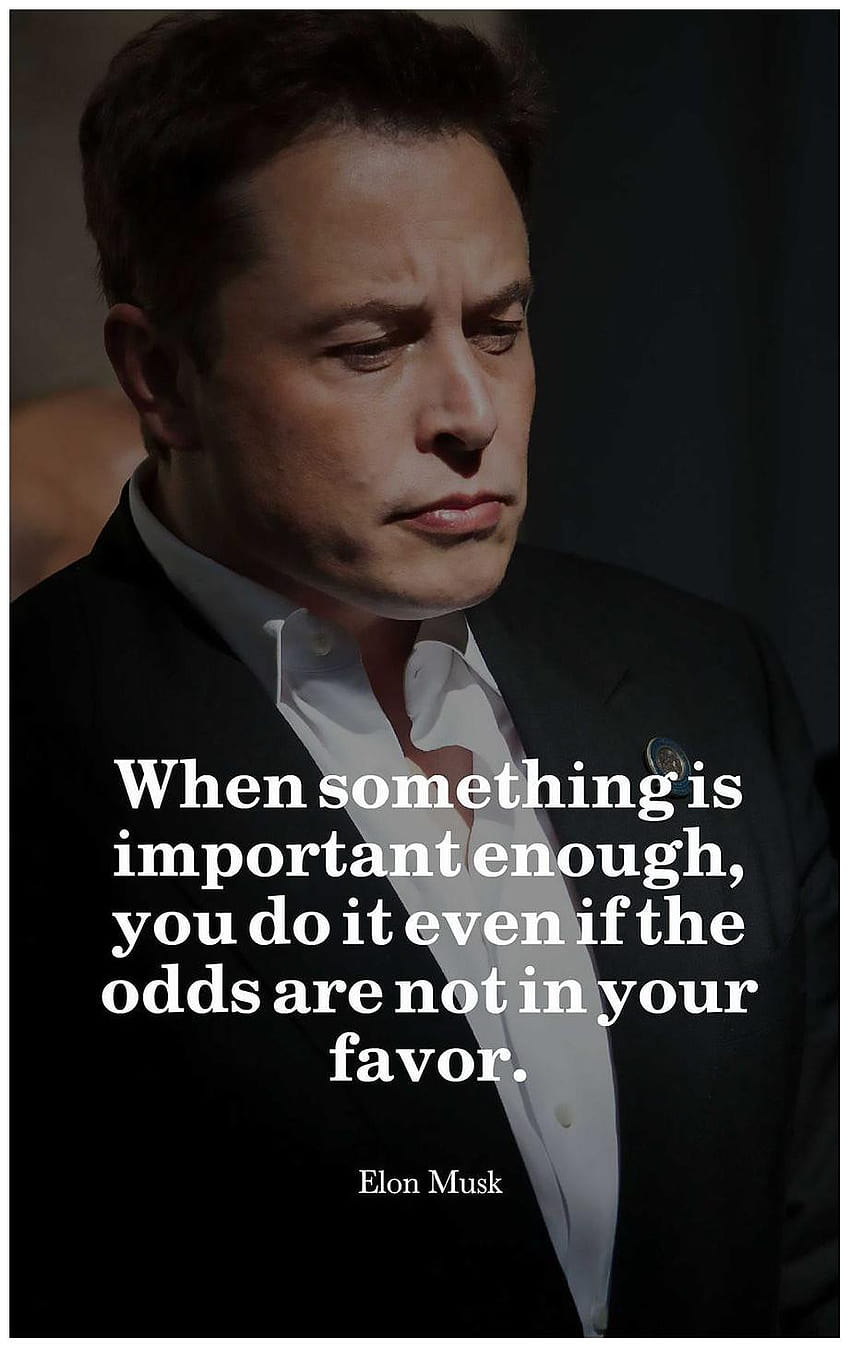 Kaufen Sie Elon Musk-Poster, Elon Musk-Zitate für das iPhone HD-Handy-Hintergrundbild