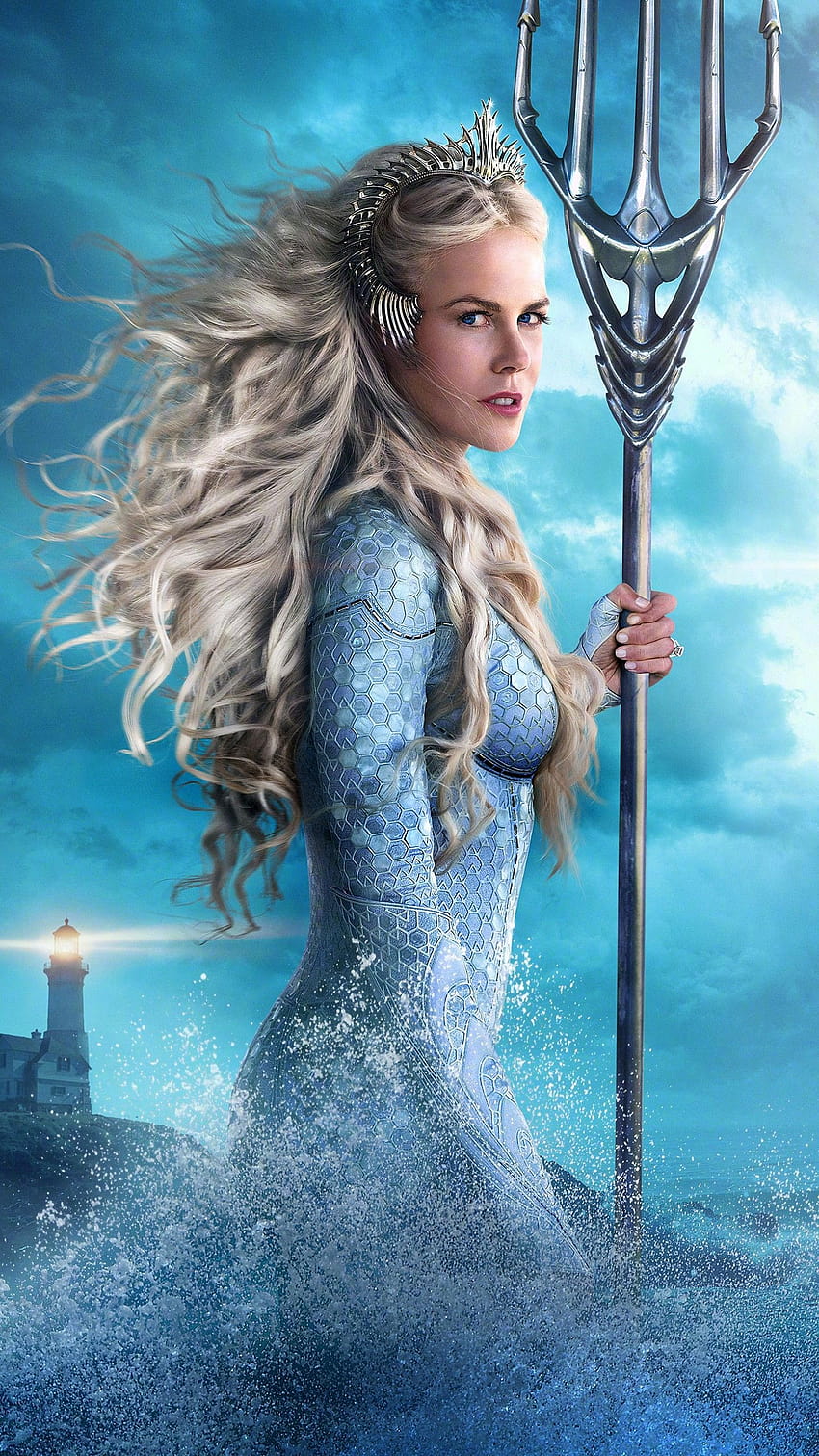 Nicole Kidman nel ruolo della regina Atlanna in Aquaman Sfondo del telefono HD