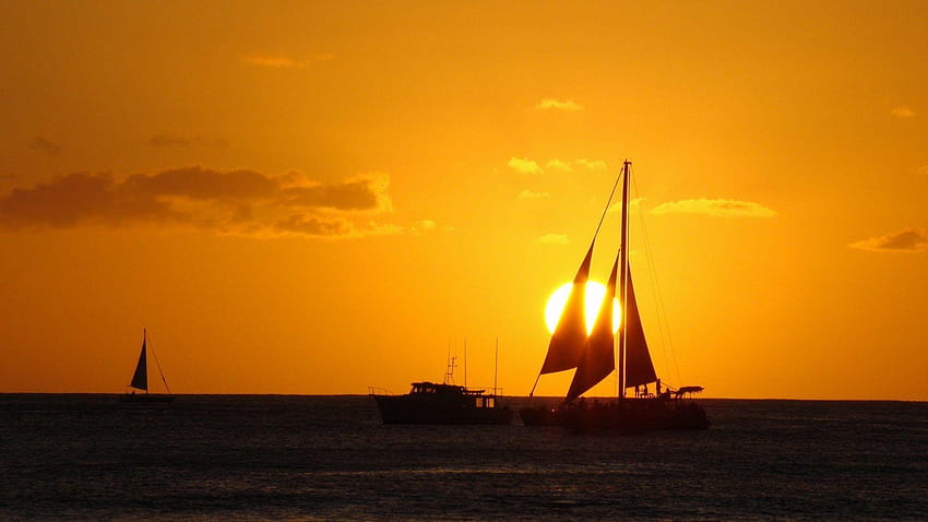 Honolulu Tag : Honolulu Memory Sunset Dusk Orange Oahu HD wallpaper