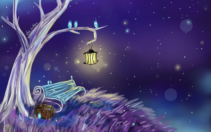 Magical World Fantasy Art Painting For, Black-Nite-Crash HD-Hintergrundbild