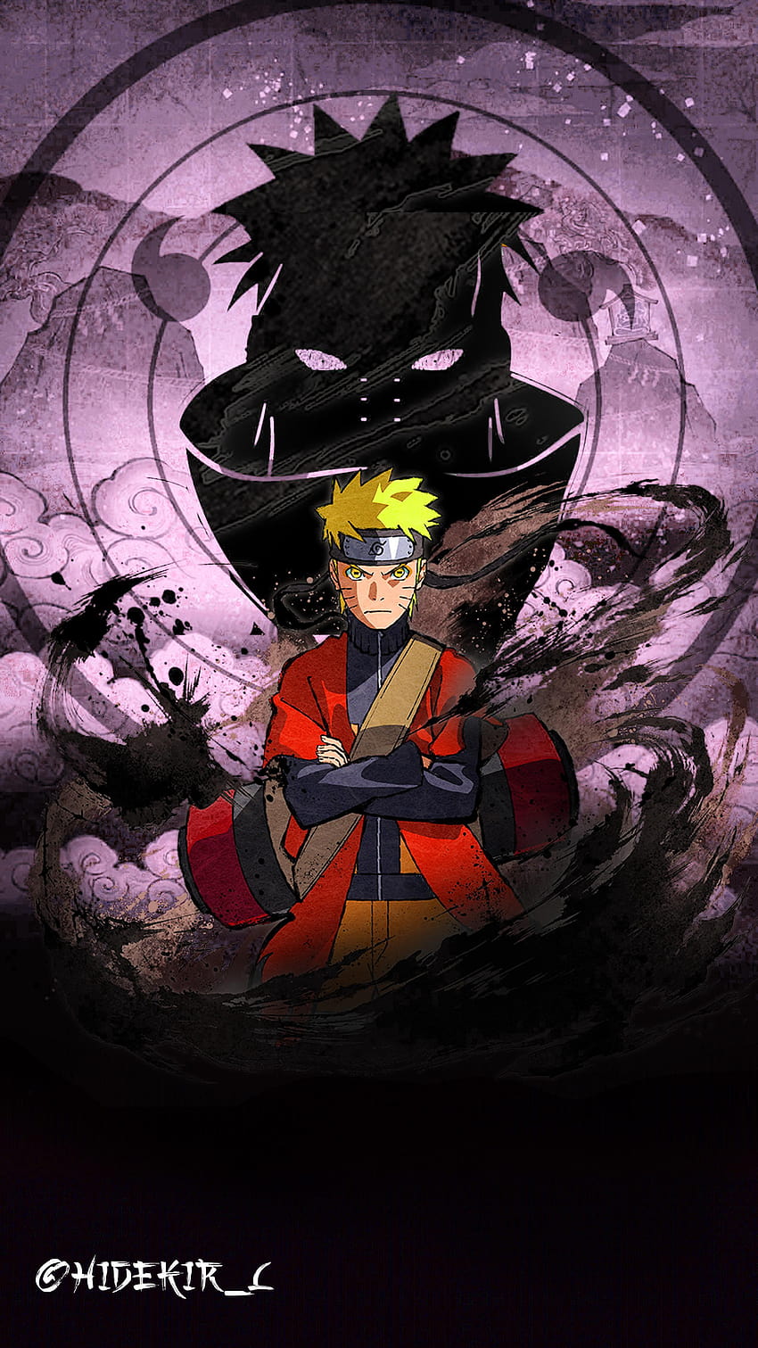 Der Shinobi- und Naruto-Rage-Modus HD-Handy-Hintergrundbild