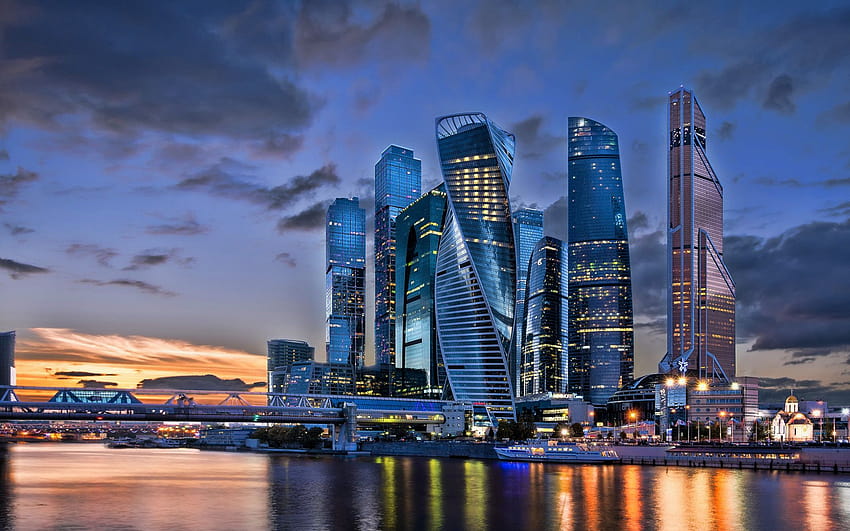 Ville de Moscou, R, paysages urbains, Russie, coucher de soleil, paysage urbain de moscou russie Fond d'écran HD