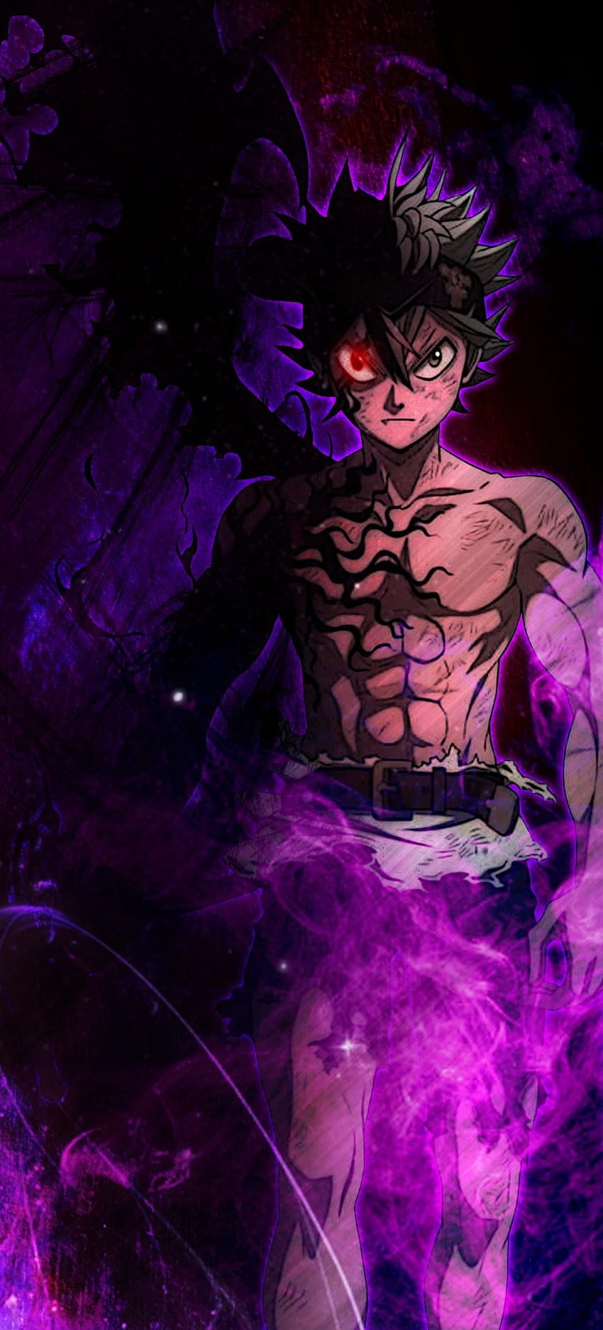 Asta Black Clover Lockscreen, trifoglio nero mobile Sfondo del telefono HD