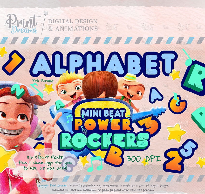 Alfabeto Mini Beat Power Rockers. Clipart Mini Beat Power Rockers HD wallpaper