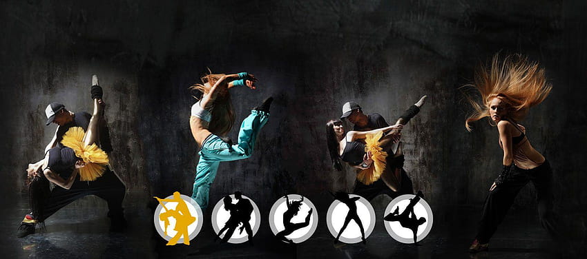 Zajęcia taneczne, tło tańca hip-hopowego Tapeta HD
