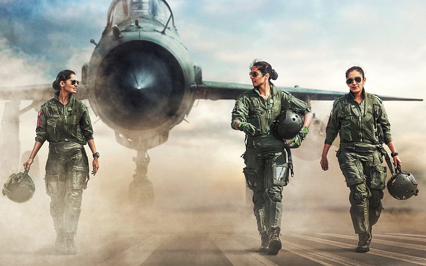 Kobiety-piloci, piloci myśliwców, indyjskie siły powietrzne, indyjskie wojsko Tapeta HD