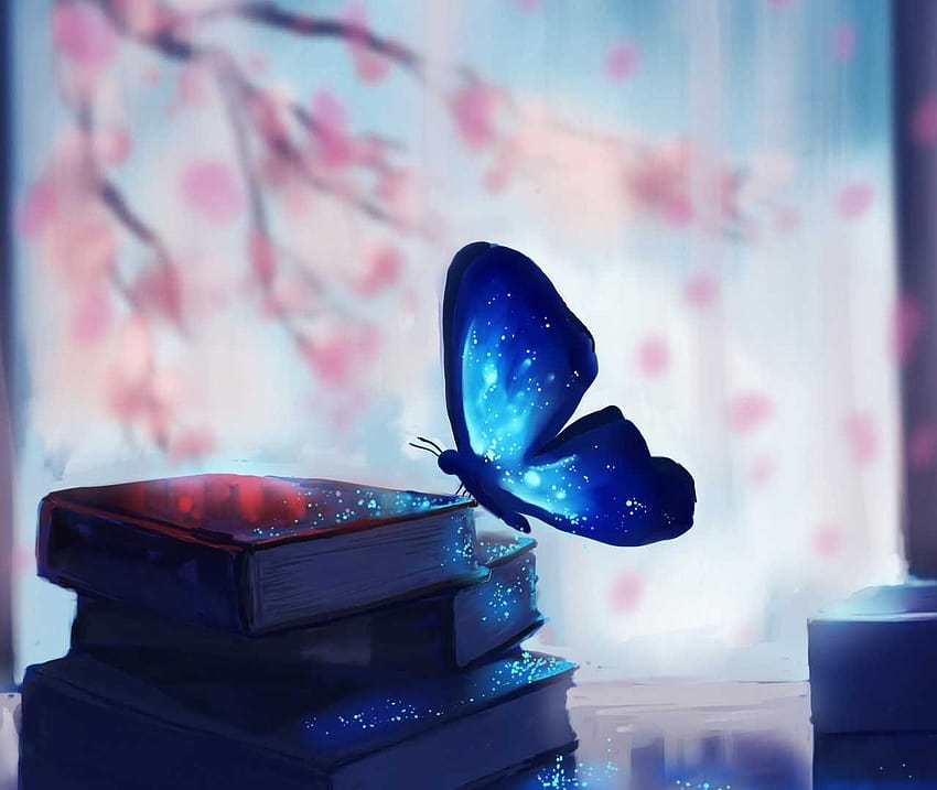 Фонове със сини морфо пеперуди 20742, морфо пеперуди HD тапет