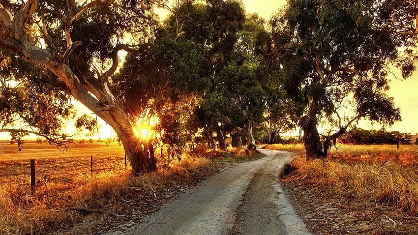 Rural Road In Australia HD wallpaper