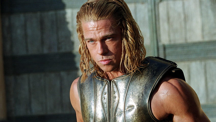 Tróia: O Impacto Secreto da Espada, Aquiles e Briseis de Brad Pitt papel de parede HD