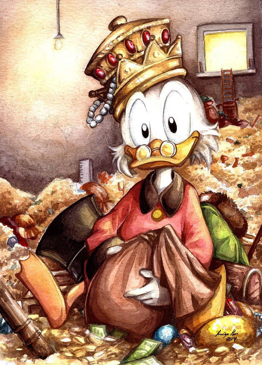 Scrooge mcduck, Disney sanatı ...pinterest, scrooge amca HD telefon duvar kağıdı