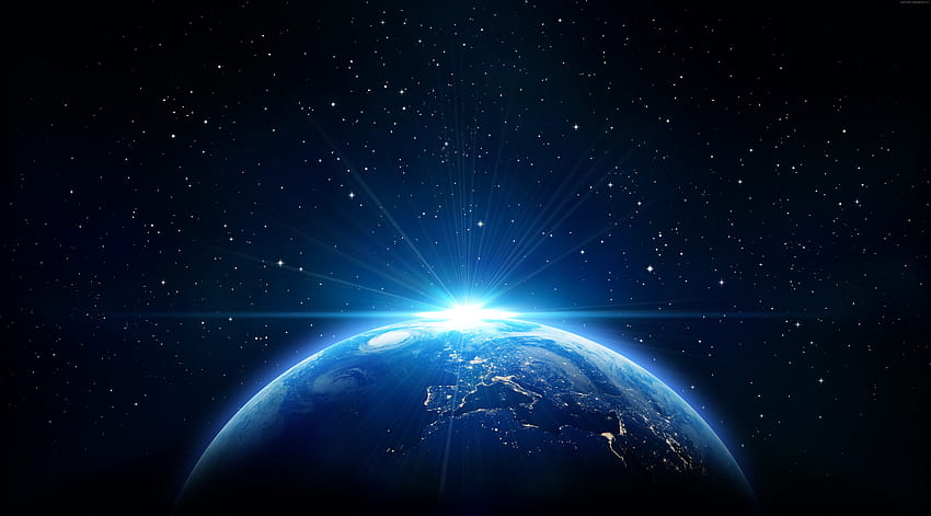 Sci-Fi-Weltraum, Stunde der Erde 2018 HD-Hintergrundbild