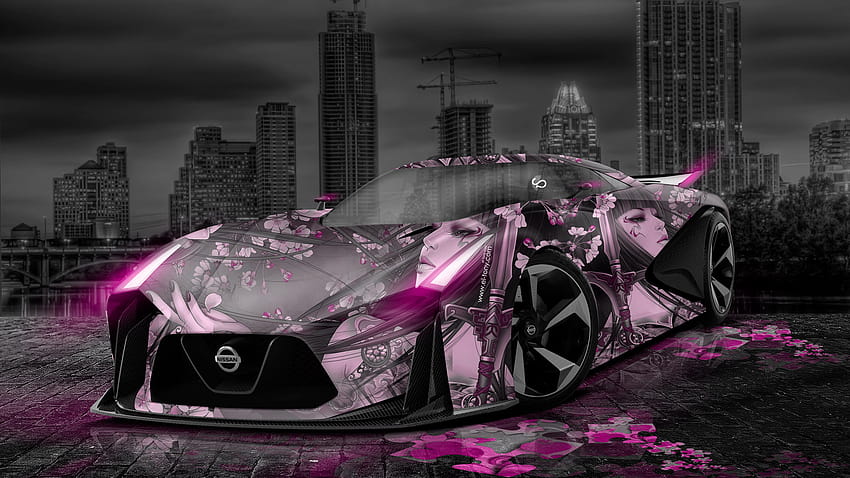 Nissan GTR 2020 Concept Anime Aerography City Car 2014 el Tony HD wallpaper