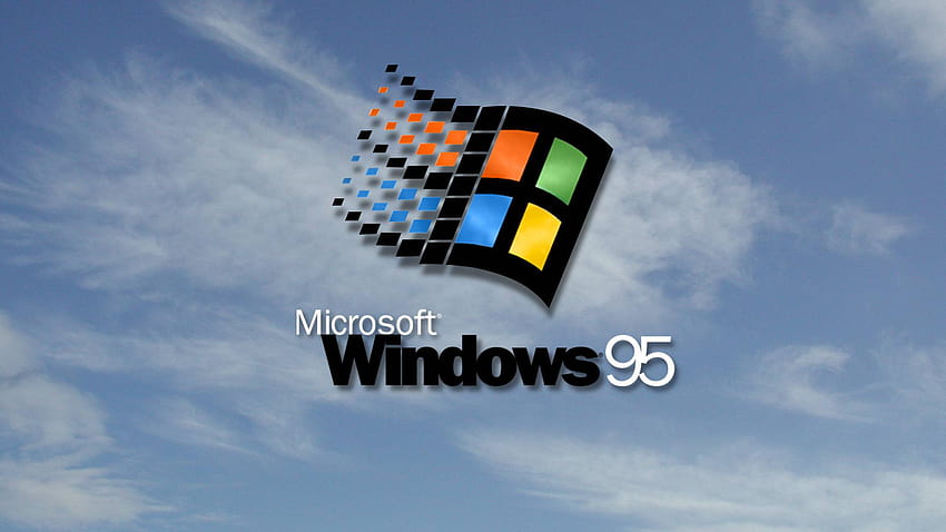 Windows 95 on Dog, retro windows HD wallpaper