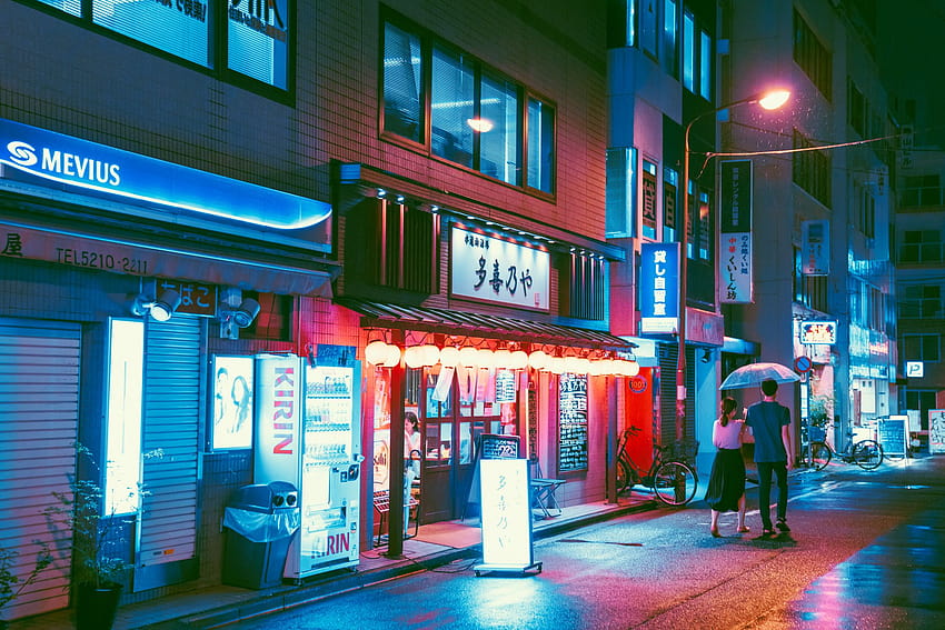Japanese Street posted by Samantha Peltier, japan streets aesthetic HD wallpaper