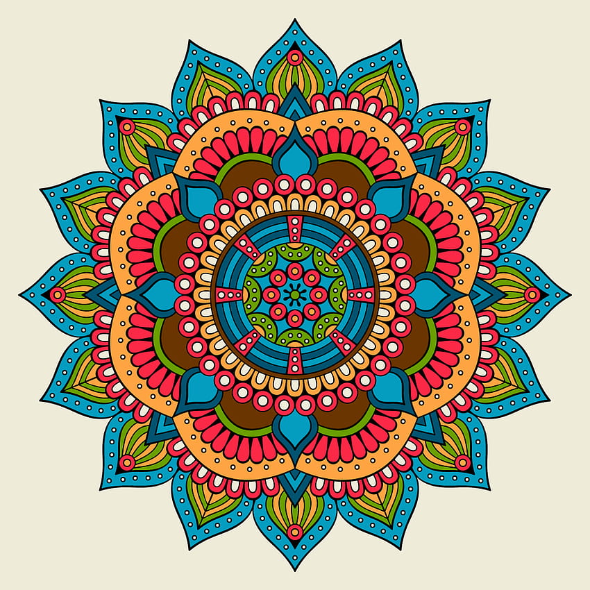 2. Desain Seni Lukis Dinding Madhubani, seni simetris wallpaper ponsel HD