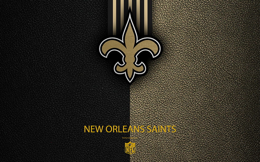 Saints de la Nouvelle-Orléans, football américain, logo, saints de la Nouvelle-Orléans 2019 Fond d'écran HD