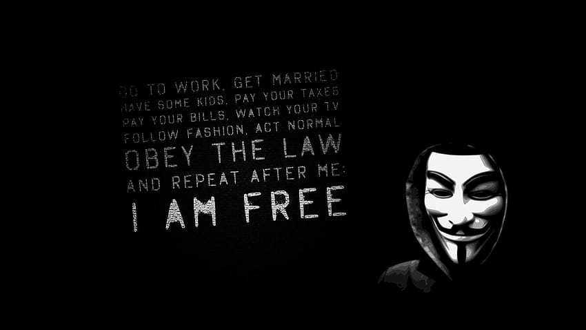 Anonymous Hackers and Stock, dia, umówisz się ze mną Tapeta HD