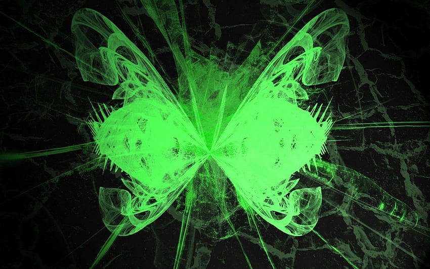 Charming Toxic Juggalette Neon Green Biohazard ..., neon green butterflies HD wallpaper