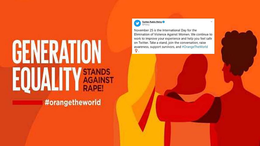 Twitter が女性に対する暴力に激怒: 11 月 25 日、女性に対する暴力を止める 高画質の壁紙