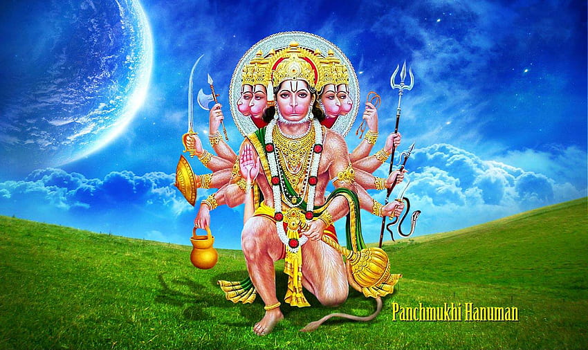 Lord Hanuman mahavir lord hanuman animated with attack, animated hanuman HD wallpaper