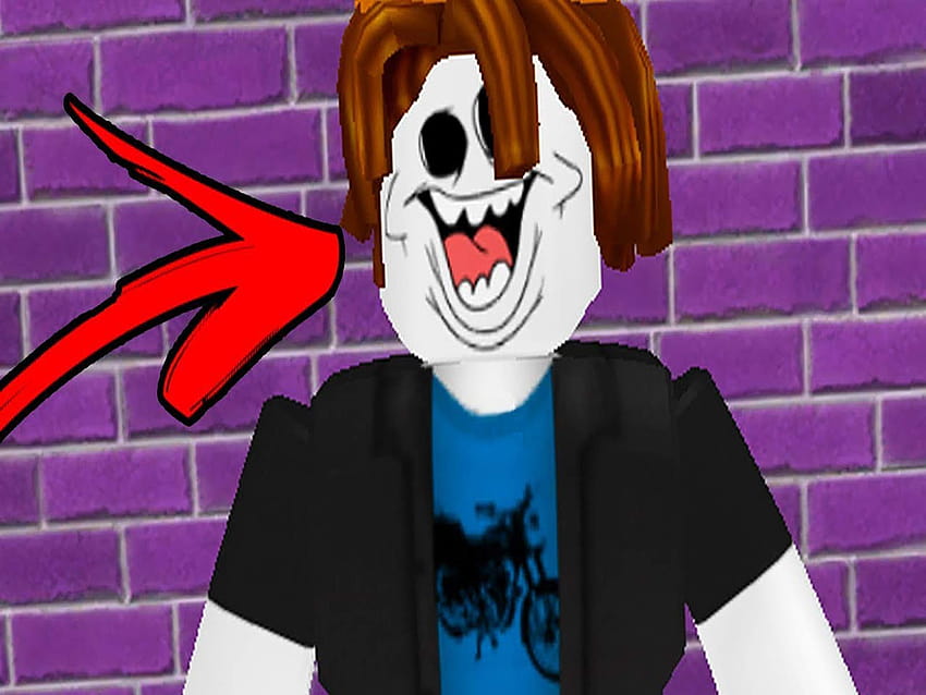 Roblox Purple hair bacon Picture for profile pic on social media