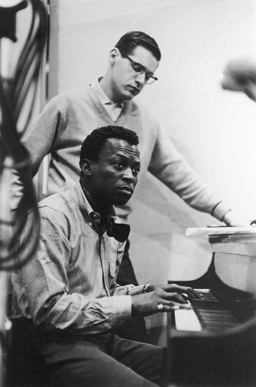 Bill Evans와 Miles Davis 녹음 Kind of Blue, 1959. HD 전화 배경 화면