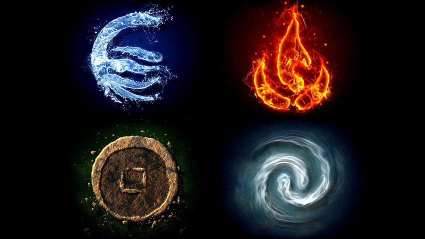 Four Elements Symbol, cool 4 elements HD wallpaper