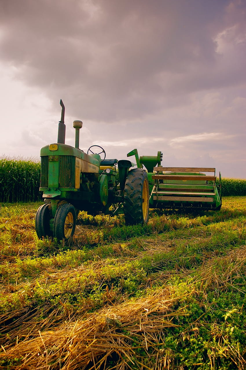 농업 기계, 농업 재배자 HD 전화 배경 화면