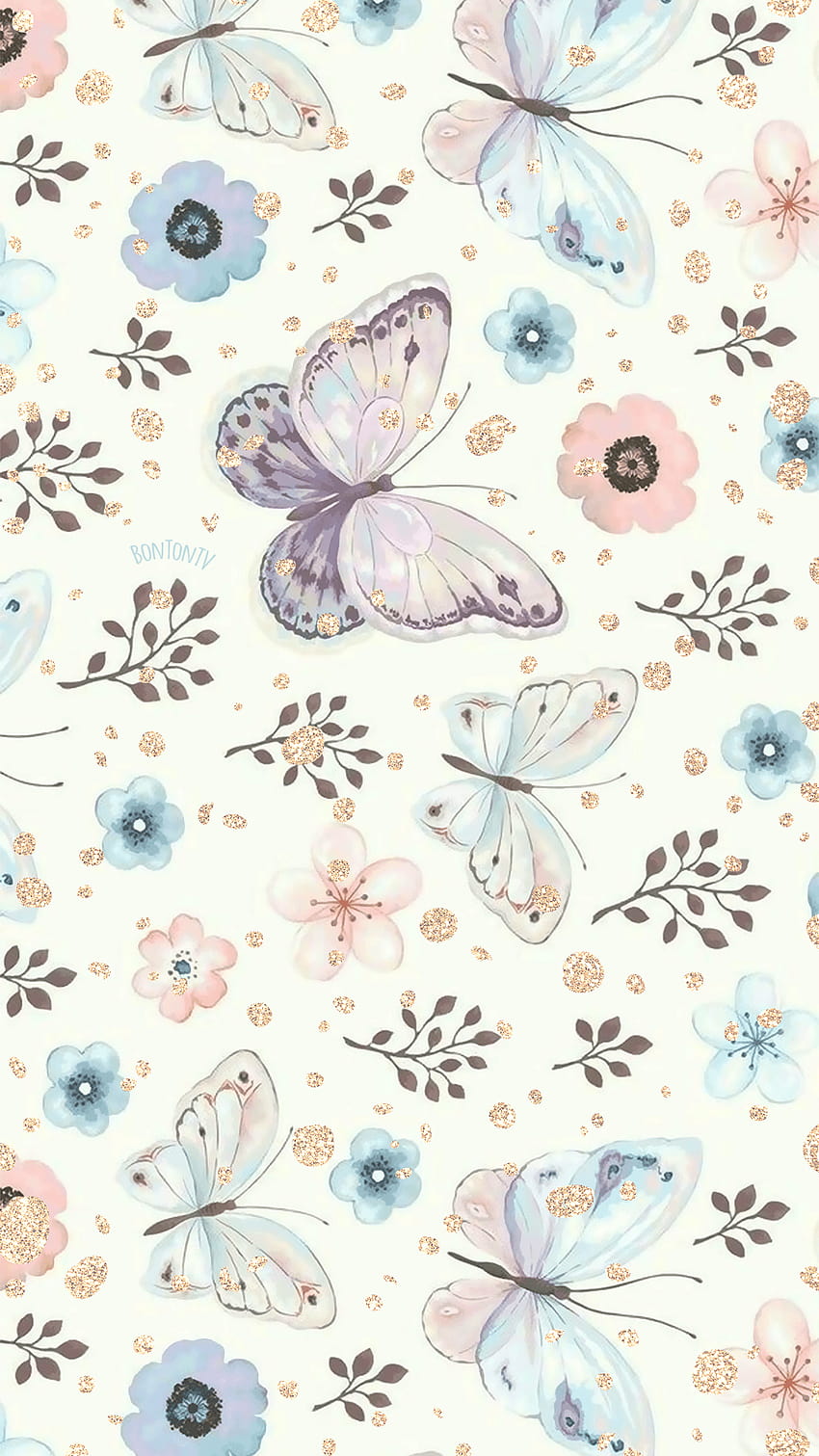 Teléfono Acuarela Mariposa, soñador de mariposas fondo de pantalla del teléfono