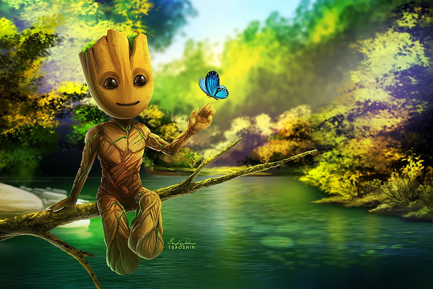 Baby Groot, Guardians Of The Galaxy Vol 2, crying groot HD wallpaper