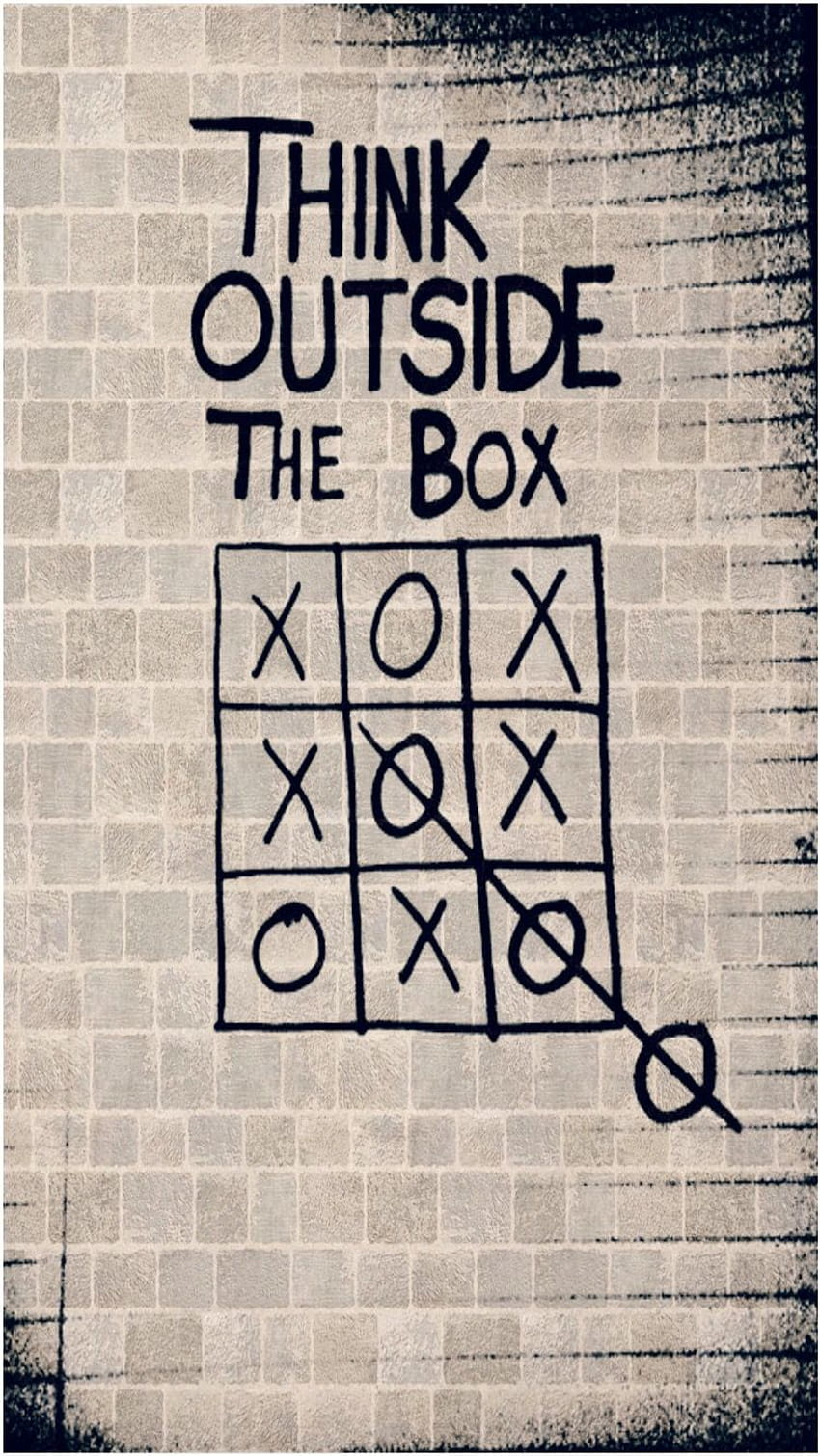 Think outside the box HD phone wallpaper